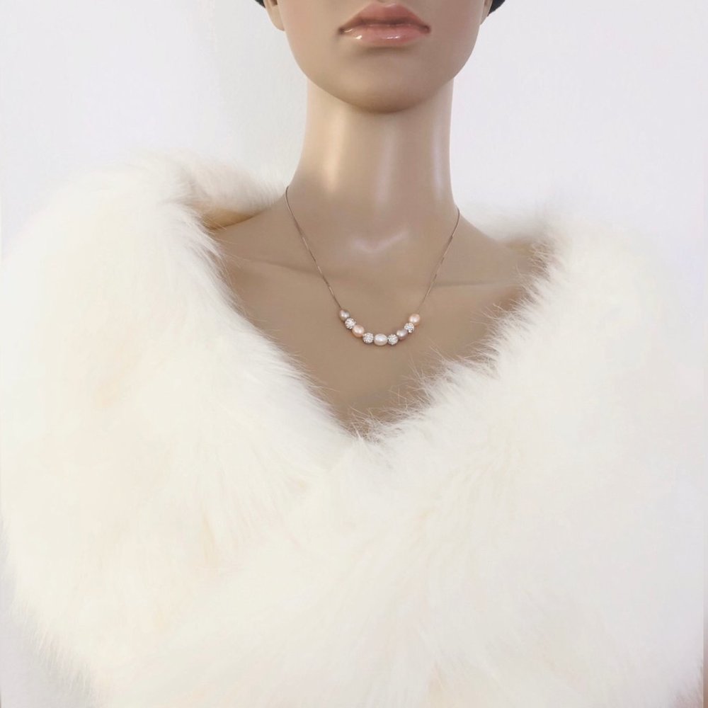 Genuine Freshwater Rice Pearl Necklace - Picture 9 of 14